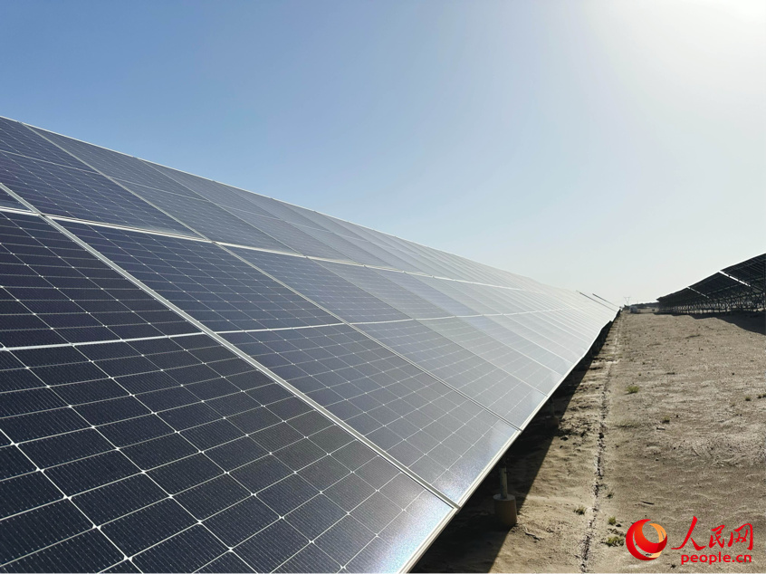光伏板。人民網(wǎng)記者 楊睿攝 光伏板。人民網(wǎng)記者 楊睿攝